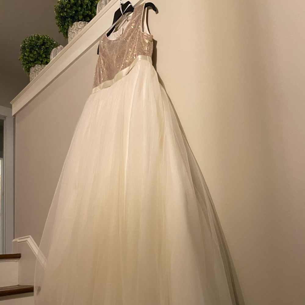David’s Bridal Girl’s Dress Size 14 & Size 3